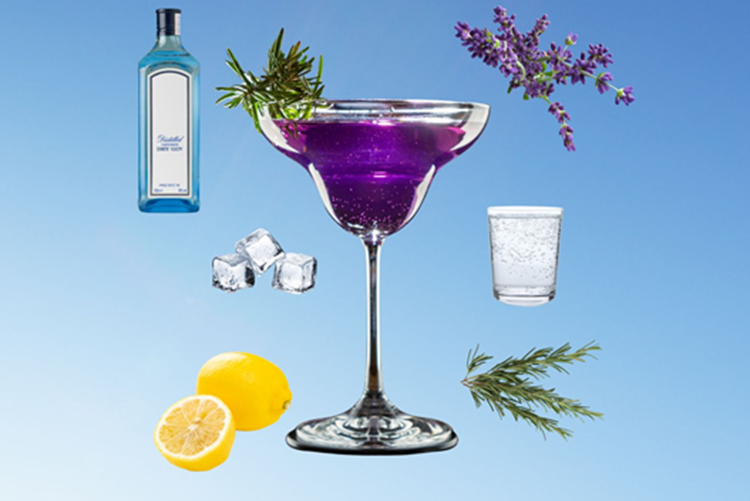 Lavendel-Rosmarin Gin Fizz