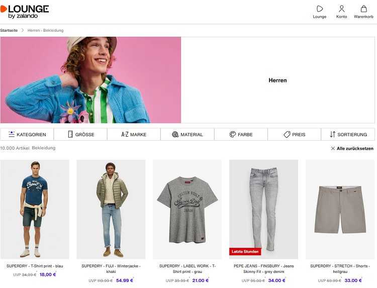 zalando lounge coupon herrenmode