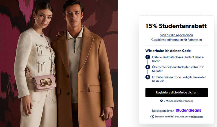 studentenrabatt dress for less