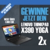 Unterlagen hochladen und 1 von 4 Lenovo ThinkPads gewinnen.